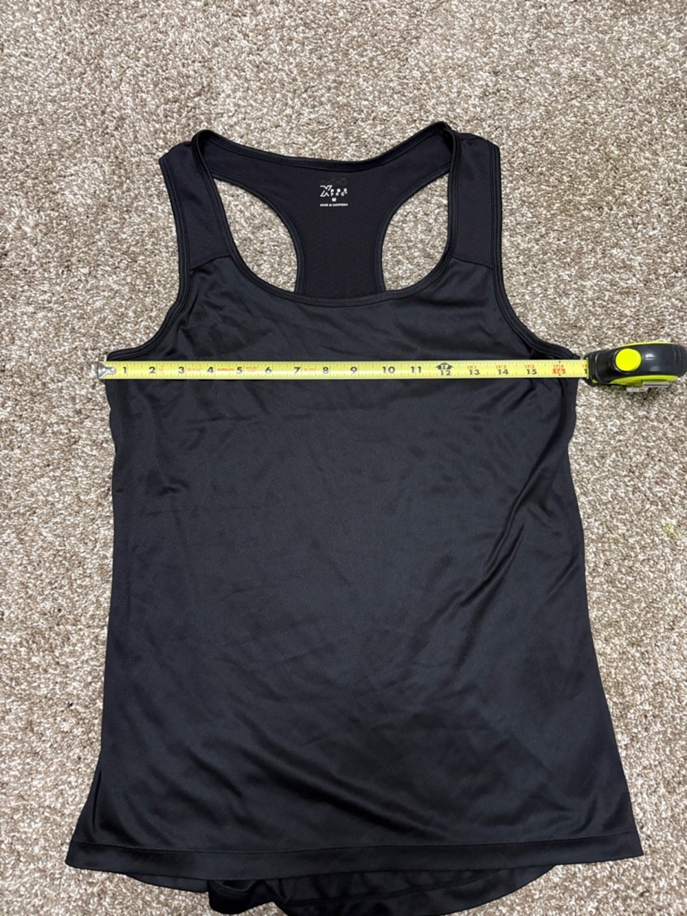 Classic Black Racerback Tank Top - Performance Layer - Picture 8 of 11